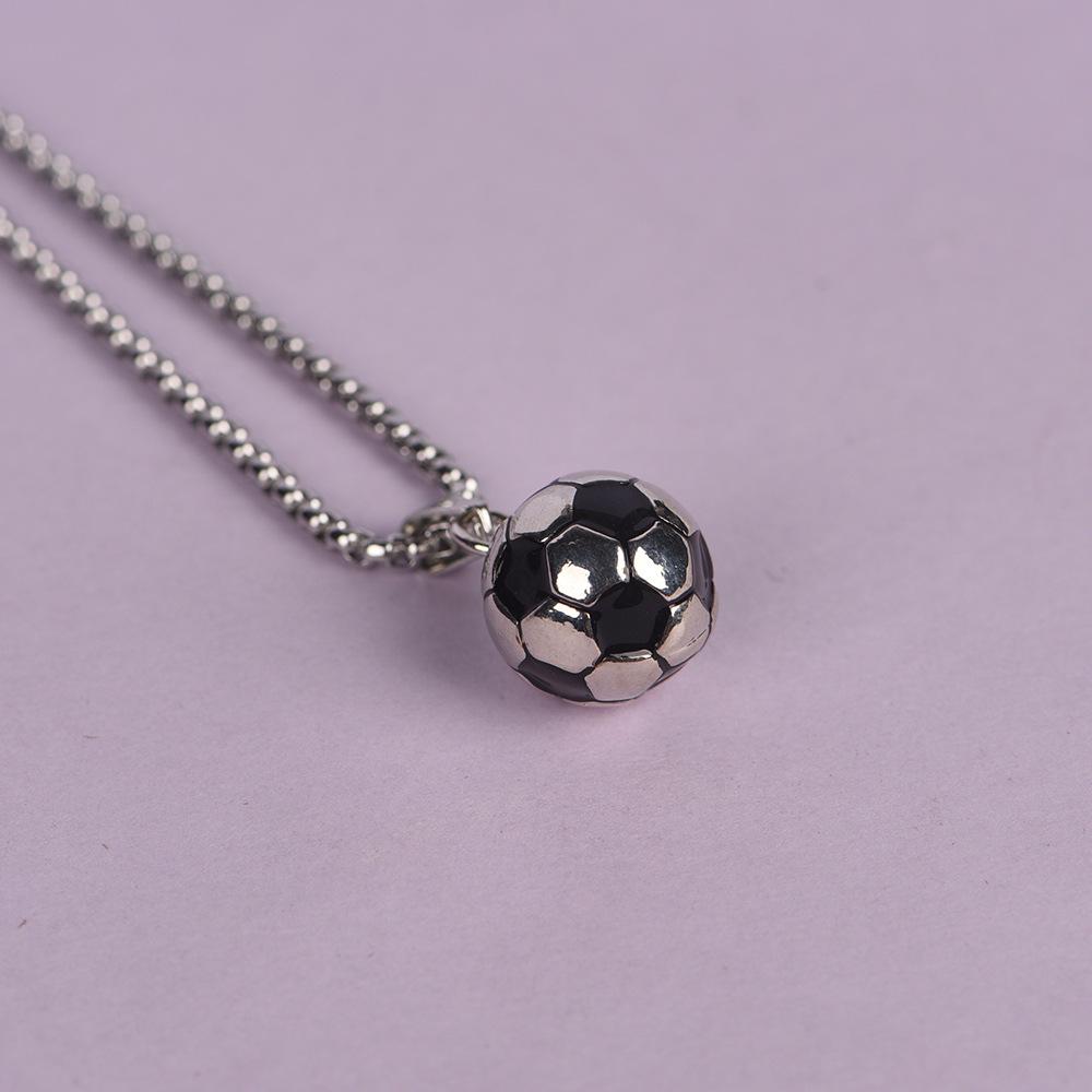 

World Cup 3D Football Pendant: Alloy, Hip Hop Style, Drip Oil Design - Perfect Gift for Boys чёрный