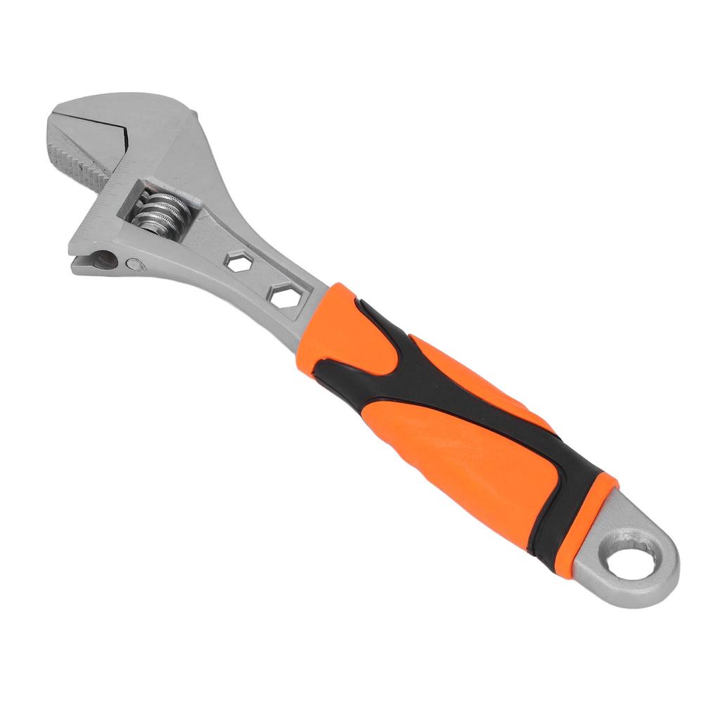 8in Adjustable Wrench High Carbon Steel Multifunctional Portable Spanner with Hex Star Holes