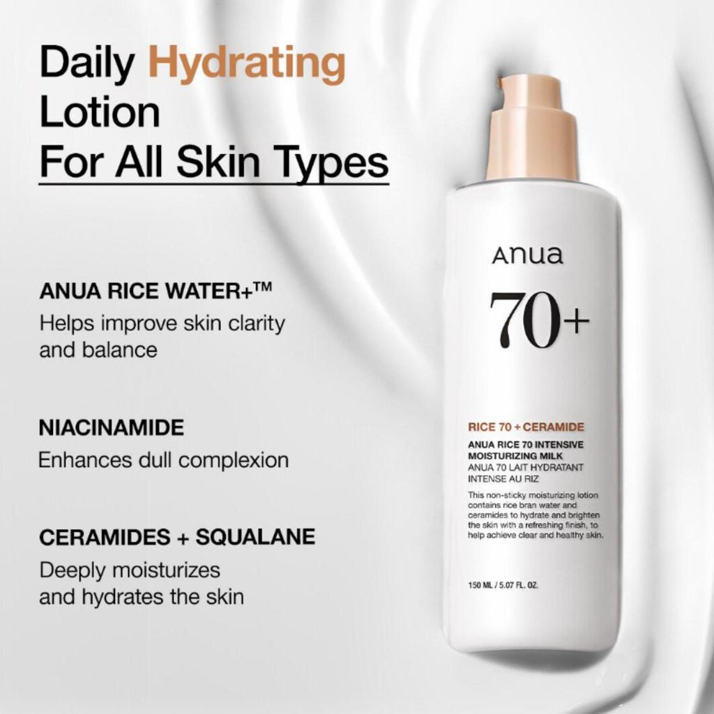 Anua Rice 70 Intensive Moisturizing Milk 150ml