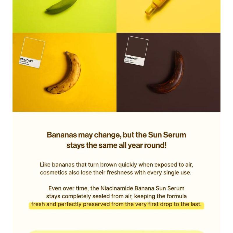 UNLEASHIA Niacinamid Banane Sonnenserum
