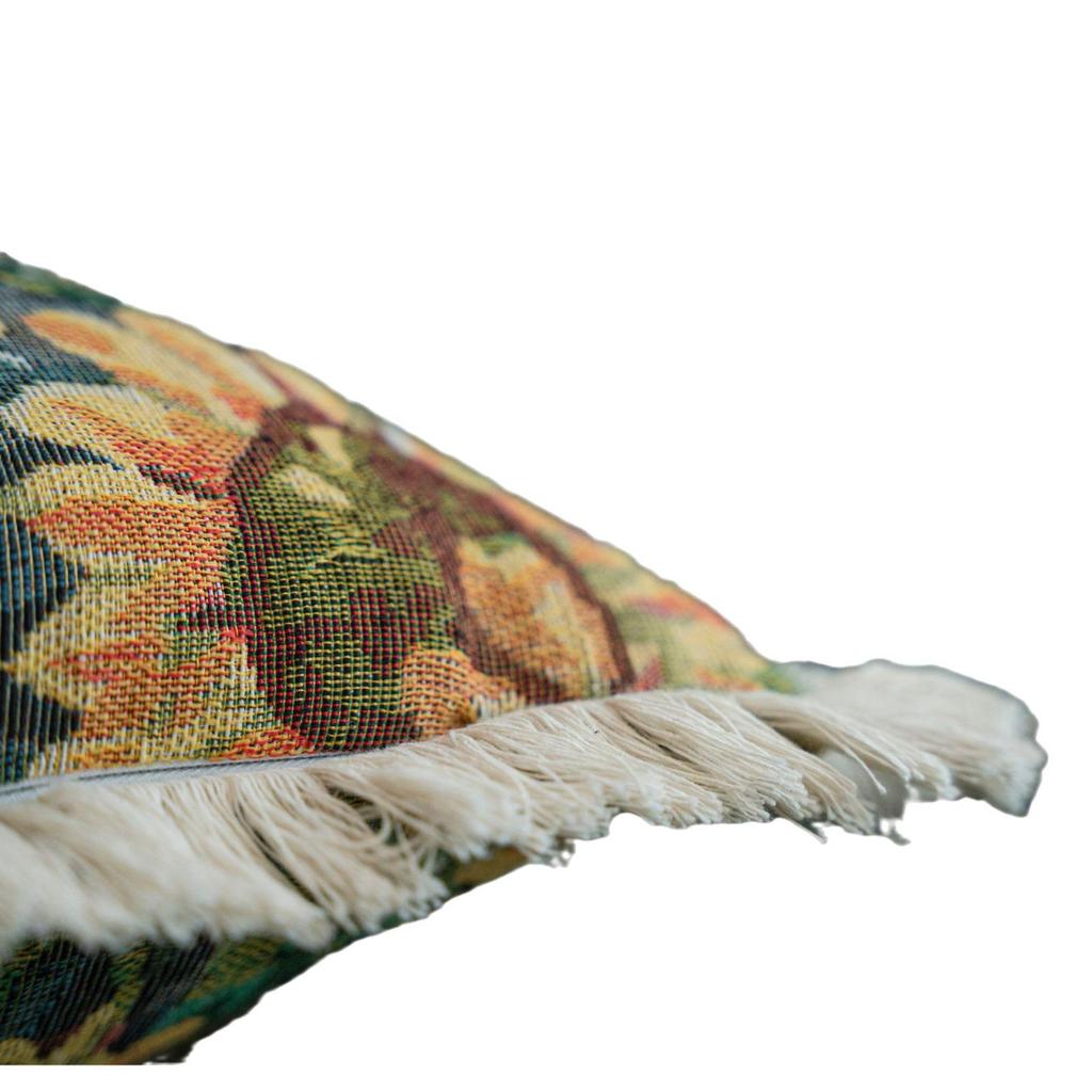 Imanqi Yun Multicolor Jacquard Sofa Throw Pillow for Living Room, Bed, or Chair