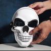 Máscara de Crânio de Halloween Com Contorno Brilhante Design de Sorriso Plástico Acessório de Fantasia Festa Cosplay