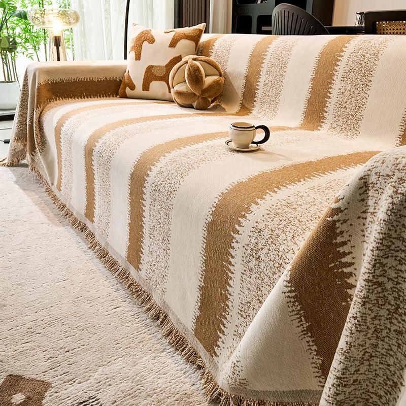 

Высококачественное скандинавское полотенце для дивана, полное покрытие, ткань из синели, нескользящий цельный пылезащитный чехол, универсальный чехол для дивана на четыре сезона 180*130cm