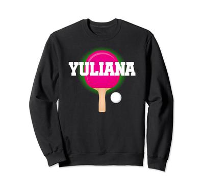 Yuliana Name Mädchen Tischtennis Ping Pong Spiel Schläger Sport Trainer