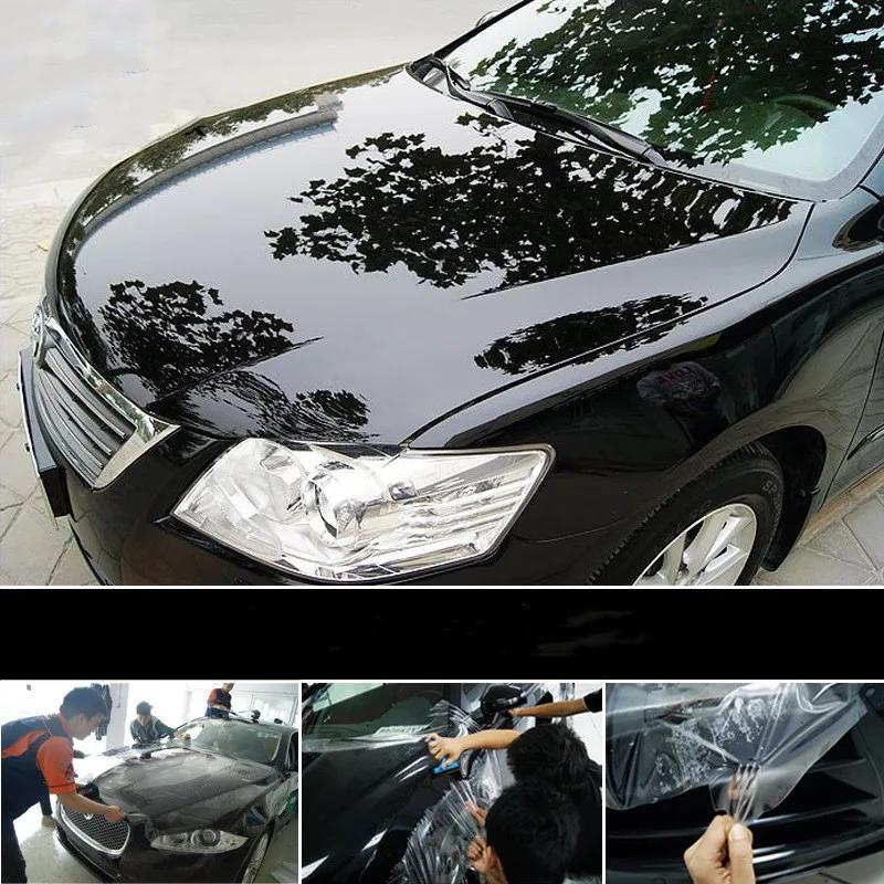 

20cm x 1/2/3/5M Rhino Skin Sticker Vinyl Protection Film Clear Transparence Anti-dirty Film For Auto Car Bumper Hood Paint Decal 20cm x 2m