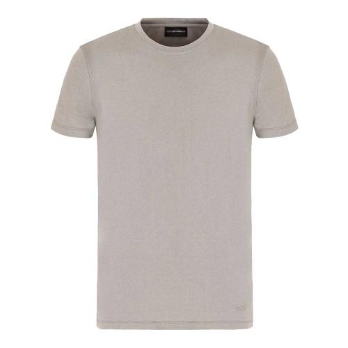 Emporio Armani Mens Plain Cotton T-Shirt