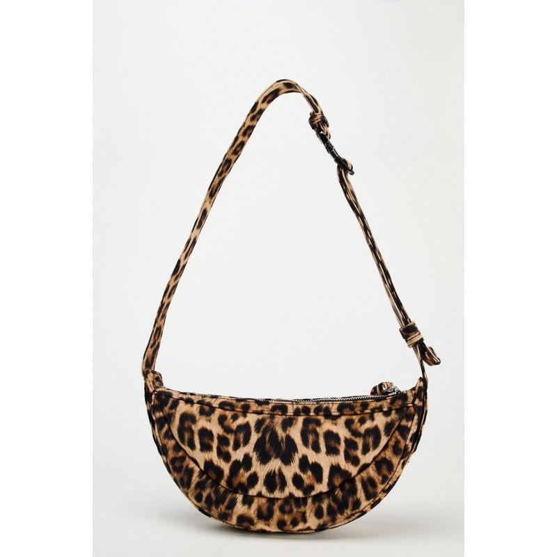 Z Family Cross-border Women s Bag 2025 Fashionable Popular Leopard Print Single-shoulder Casual Cross-body All-matching Chest Dumpling леопардовый