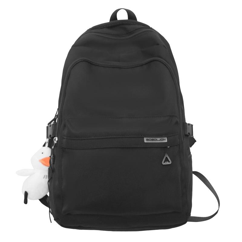 

Рюкзак унісекс. Шкільний рюкзак для учнів старших класів. Нейлоновий рюкзак великої місткості чорний