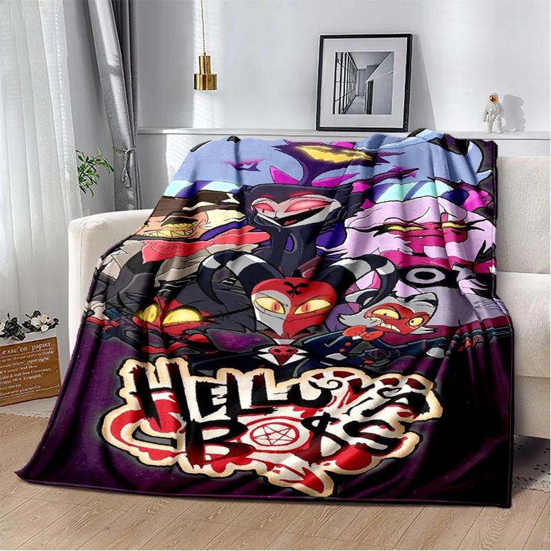Helluva Boss Blitzo Adult Animation Soft Plush Blanket,Flannel Blanket Throw Blanket for Living Room Bedroom Bed Sofa Picnic Kid