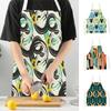Geometry Stripe Triangles Pattern Kitchen Apron for Women Linen Bibs House Cleaning Pinafore Home Cooking Apron Accessories