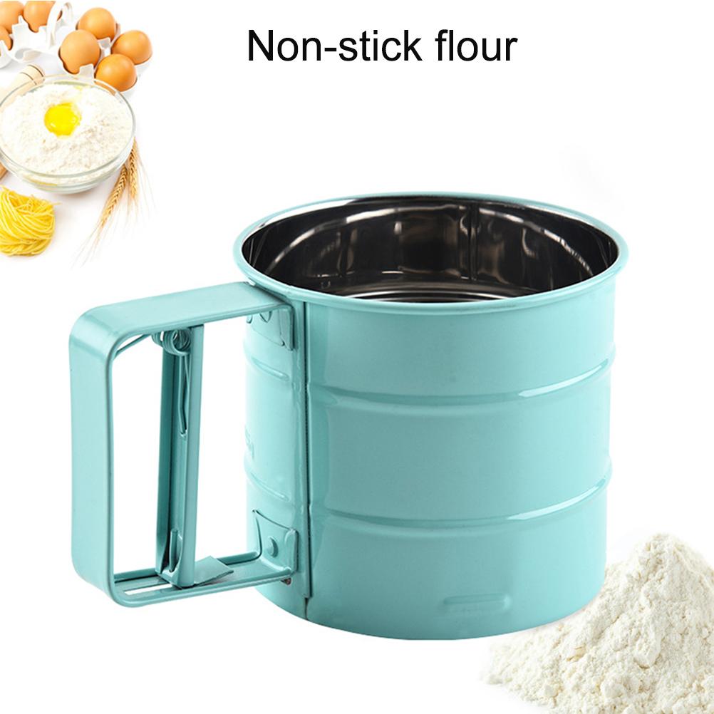 Flour Semiautomatic Sieve Kitchen Handheld Flour Sieve Cup Baking Tool