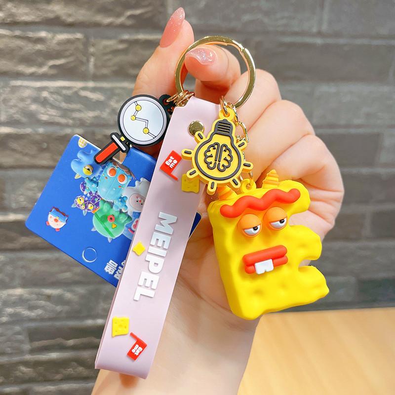 

Monster Letter Creative Keychain Delightful Couples Bag Hanger Keyring Charm A