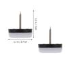 40Pcs Anti-Slip Furniture Leg Bottom Pads Nylon Head Metal Pin Floor Protectors Chair Table Feet Scratch Preventers