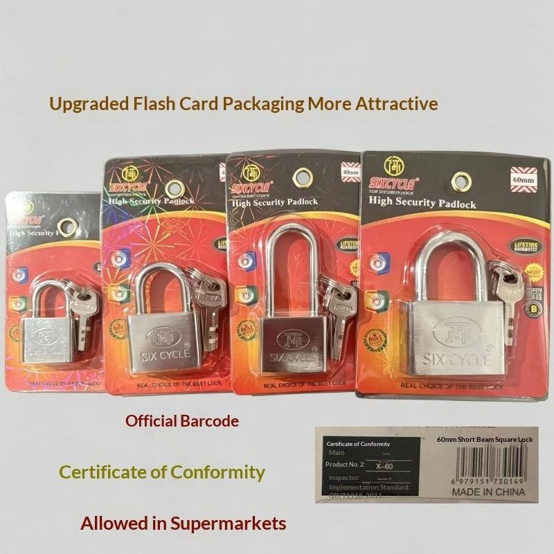 Premium Heavy Duty Iron Lock Anti Theft Reliable Security Lock for Family Home Door Office Gate Indoor Protection