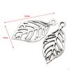 50 Pack Leaf Charms, Hollow Pendants, Alloy, Connectors, DIY Crafts, Decoration, Exquisite