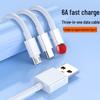120W Super Fast Charging One-to-Three Cable for Apple, Android, Huawei, and Type-C Devices