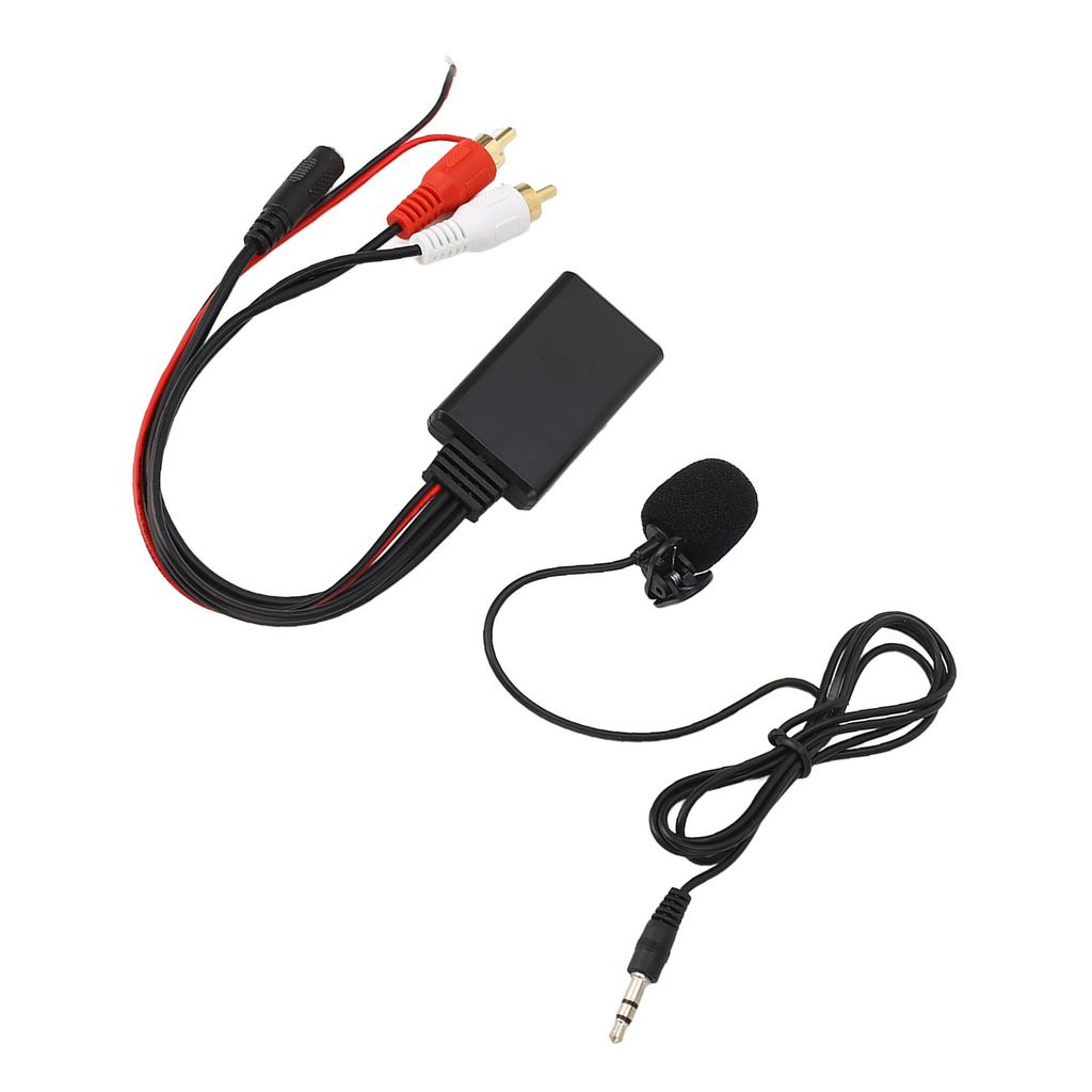 Bluetooth AUX Module 2 RCA Cable Adapter with Hands‑Free Microphone for for Alpine for Pioneer