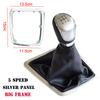 Speed Gear Shifter Knob For Ford Focus 2 MK2 FL C-MAX MK3 MK4 MK7 Car Leather Boot Gear Shift Knob Head Lever Cover Accessories