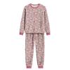 Matching Family Christmas Print Flannel Homewear Set Long-Sleeve Top And Pants