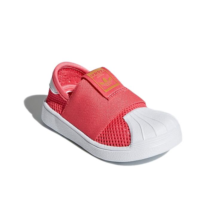 adidas Originals SUPERSTAR Smr 360 I Breathable Low Top Toddler Shoes Pink White Infant And Toddler AQ0202