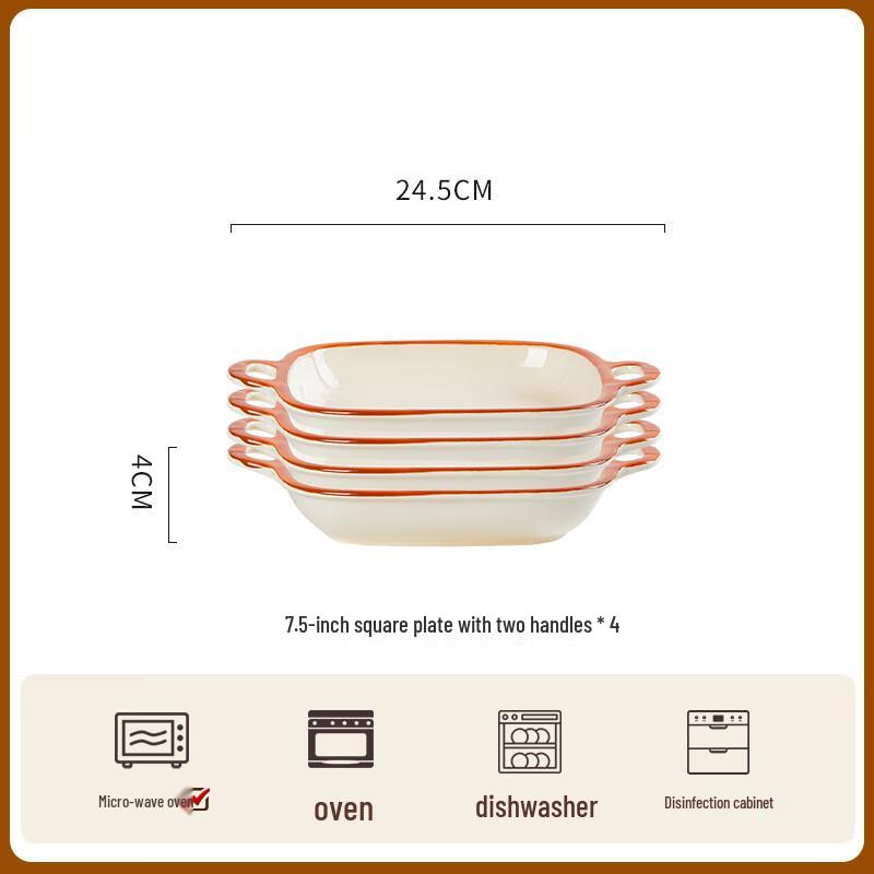 ZISIZ Underglaze Ceramic Dinnerware Set