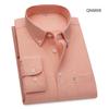 Spring and Autumn New Fashion Trend Pure Cotton Youth Fashion Versatile Oxford Solid Color Men's Long Sleeve White Work Shirt