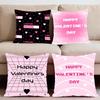 Cute Valentine's Day Cushion Cover Premium Comfort Reversible Pillow Cove -Two In One Design for Any Room & Car Interior