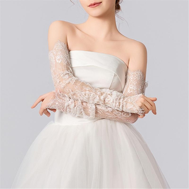 Wedding White Gloves Wedding Concert Operas Party Costume White Gloves for Bride and Bridesmaids Lady Gloves