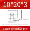 Thick Galvanized Square Iron Washer with Hole for M6-M24 Curtain Wall Use