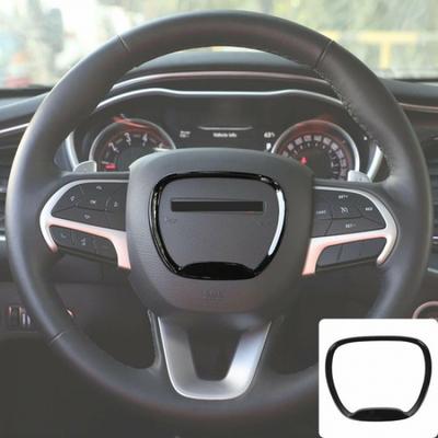 Czarna Listwa Ozdobna Pokrywa na Kierownicę dla Dodge Challenger 15+/Durango 2014+