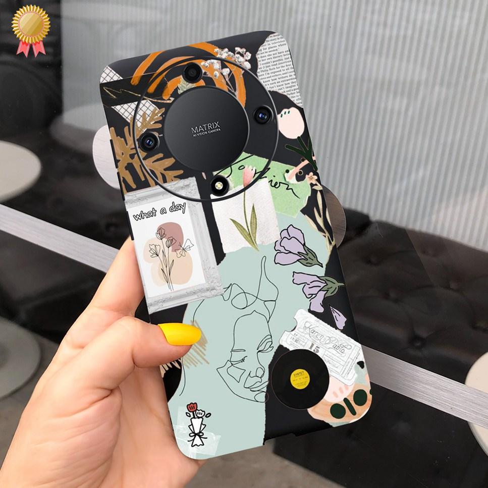 Luxury Case For Honor X9a Soft TPU Capa COOL New Cute Animal Painted Back Coque For Honor X9a X8A X7A 9XA 8XA 7XA  Bumper Bags