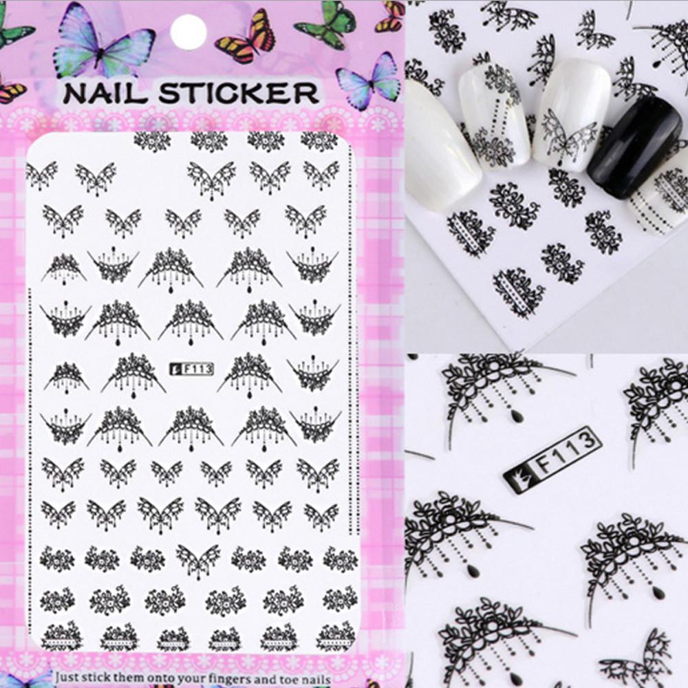 3D  Design  Foil Stickers Transfer Decal Tips Manicure DIY