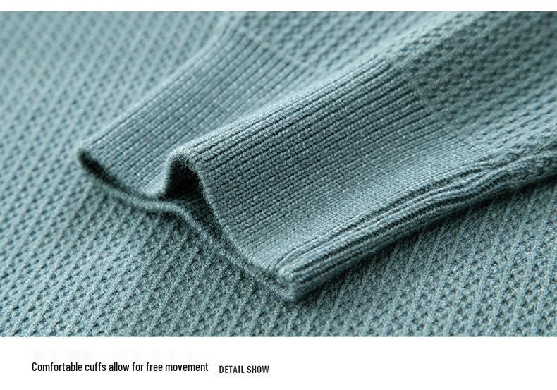 Men's High-End Knitwear Sweater - Autumn/Winter New Style, Round Neck, Long Sleeve, Fashionable Casual Base Layer for Middle-Aged and Young