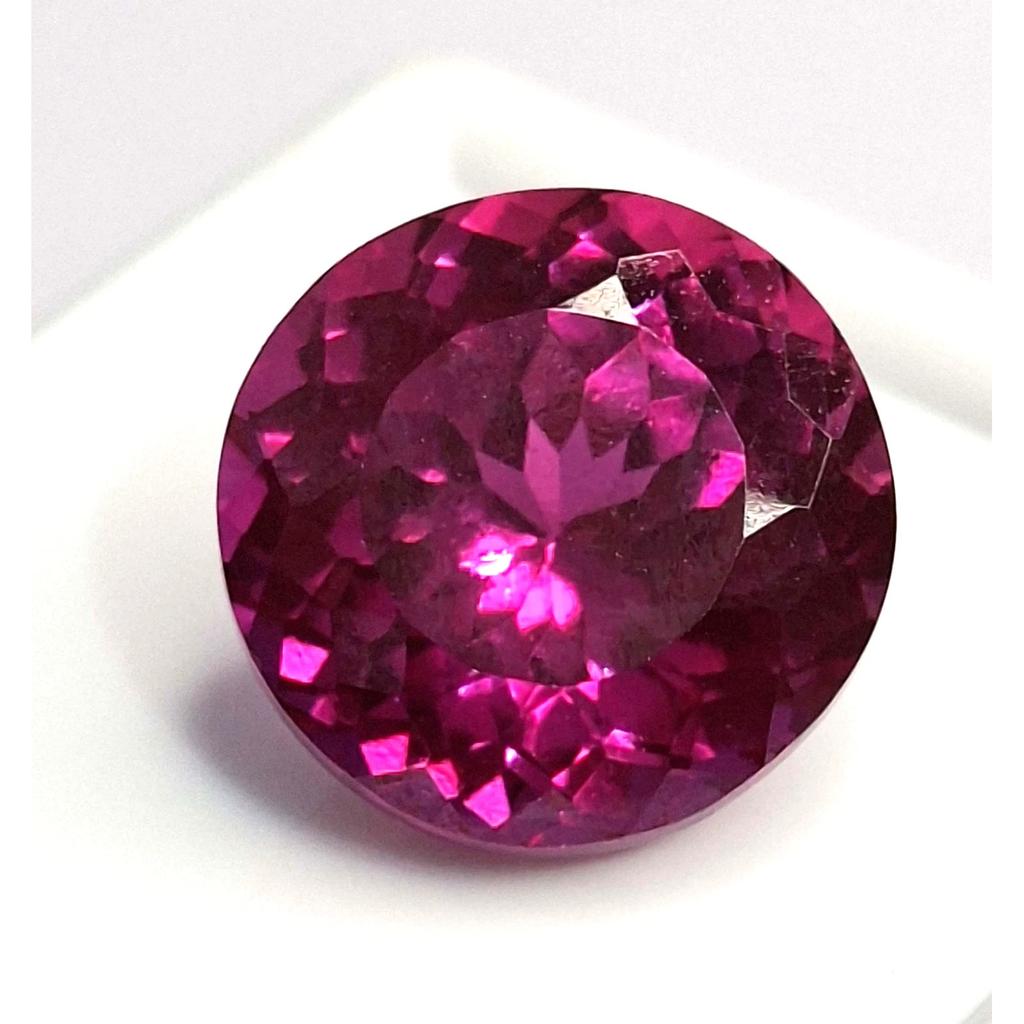 Round Cut Natural Dark Pink Sapphire 9-11 Ct Fabulous Certified Loose Gemstone