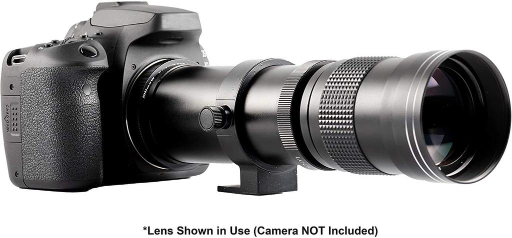 Ultimaxx Super HD Manual Telephoto Zoom Lens Kit for Canon EOS and 1500D Digital SLR Cameras 420-800mm F/8.3-16 T-Mount 9000D, 800D, 760D, 750D, 700D,