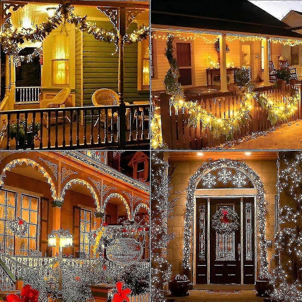 Solar Lichterkette Aussen, 22m 200 Led Auen Lichterkette Wasserdicht Kupferdraht Solarlichterkette 8 Modi Deko Fr Weihnachten Garten, Balkon, Terrass