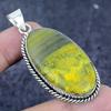 Natural Bumble Bee Jasper 925 Sterling Silver Jewelry Pendant 2.48" C7W74