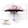 Spitze Up Blume Regenschirm Für Frauen Sommer Sonnenschirm Folding Sonnenschutz Garten Uv Regenschirm Tragbare Dame Schöne Strand Paraplu Regen