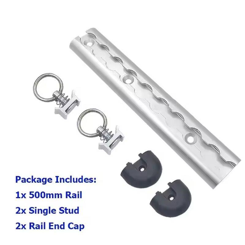 Latest-Single Stud Fittings RV 19.7 Inch L Track Rail Kit(1 Set) For Enclosed Trailer Trucks Vans