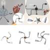 E27 Light Holder Splitter Adapter Degree Rotatable Replacement Portable for Exhibitions Bulb Lamp