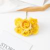 Artificial Flowers Fake Rose Brial Bouquet Festival Garland Accessorie Home Room Floral Arrangement Wedding Decor Scrapbook Gift