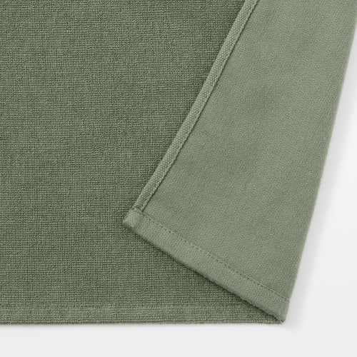 MUJI Pile Weave 2-Piece Long Towel, Set of 4, 34 X 110cm, Green/Ultra Thin, Long Towel, Easy To Dry 84252310