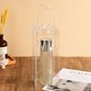3Pcs Clear Transparent Bag With Convenient Handle PVC Bottle Bag Cups Bottle Cover  Themos Bottle