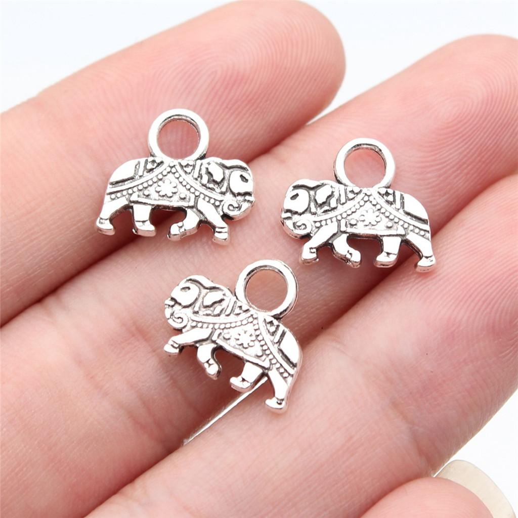 Charms Small Elephant Pendants Kids' Jewelry Materials QC115