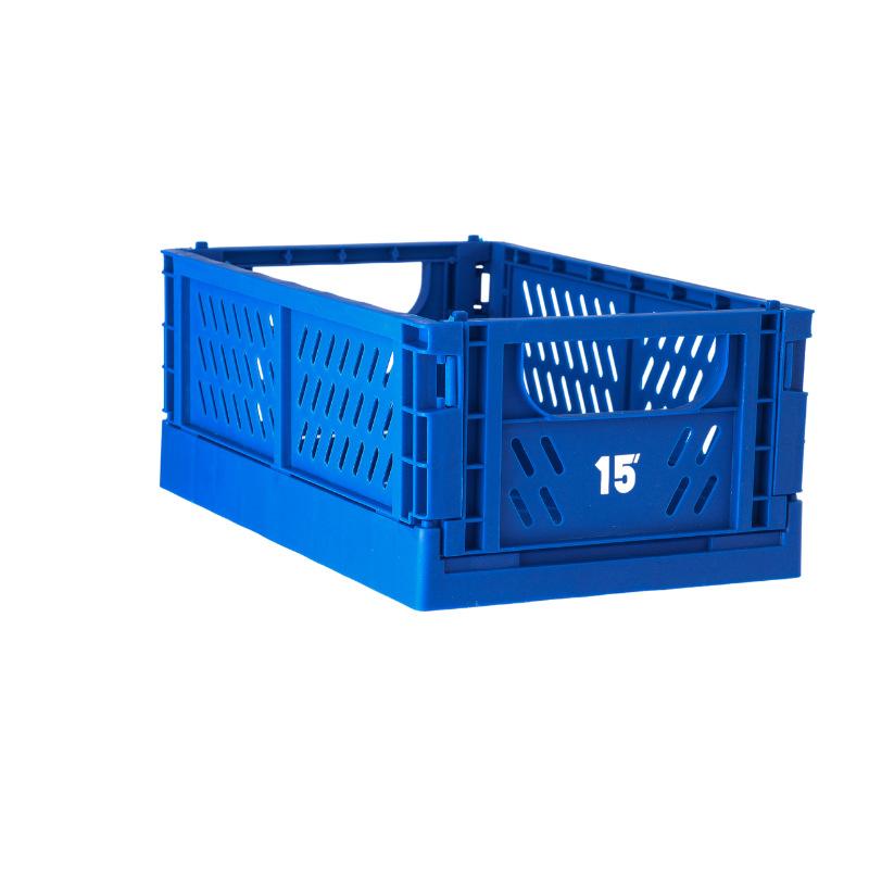 Folding Storage Basket Plastic Folding Storage Box Stationery Cosmetics Stackable Makeup Jewellery Toys Boxes for Storage Box