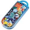 Skater Lunch Box Trio Set Chopsticks Spoon Fork Pokemon 24 Pokemon for Children Antibacterial Treatment Easy to Open Sliding Type Made in Japan TACC2A