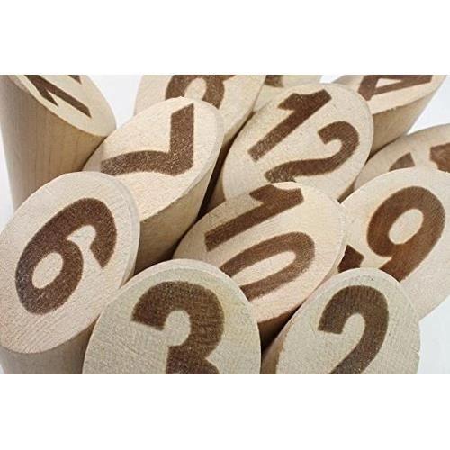 Outdoor-Spiel - TACTIC - Molkky Box 54903 - Massivholz - Für Kinder - Außenbereich