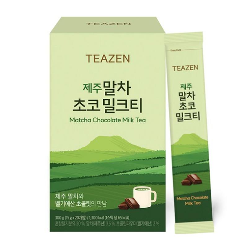 Teazen Matcha Czekoladowa Herbata Mleczna w Proszku 15g (5 opcji)