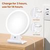 Makeup Mirror 1X 30X Magnification with 3 Level LED Lights 2000 mAh Rechargeable Double Sided Magnifying Mirror with 360 Rotati