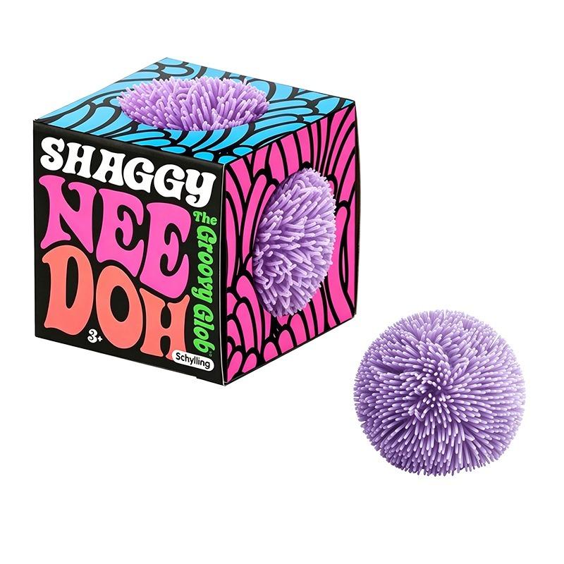 Needoh Pallina Antistress Teenie Confezione da 3 Mini Giocattolo Sensoriale Rilassante Il Glob Groovy Palline Morbide di Maltosio con Pelo Giocattolo Fidget Morbido